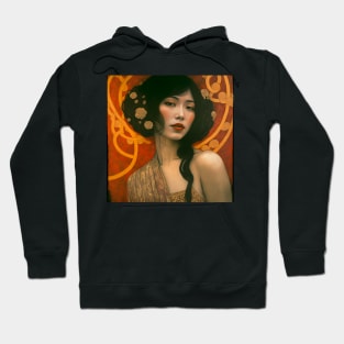 Art Deco Style Woman Hoodie